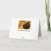 carte de voeux citrouille maléfique (Dos)