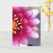 Carte de voeux Claret Coloured Water Lily (Fleur jaune)