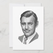 Carte de voeux Clark Gable (Devant)