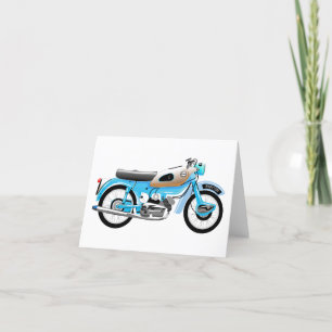 Carte de voeux classique Ariel Arrow moto.