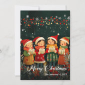 Carte de vœux classique de Noël vintage (Devant)