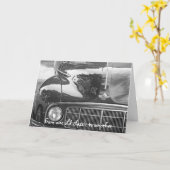 carte de voeux classique de voiture (Fleur jaune)