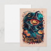 Carte de voeux classique Halloween #5 (Devant / Derrière)