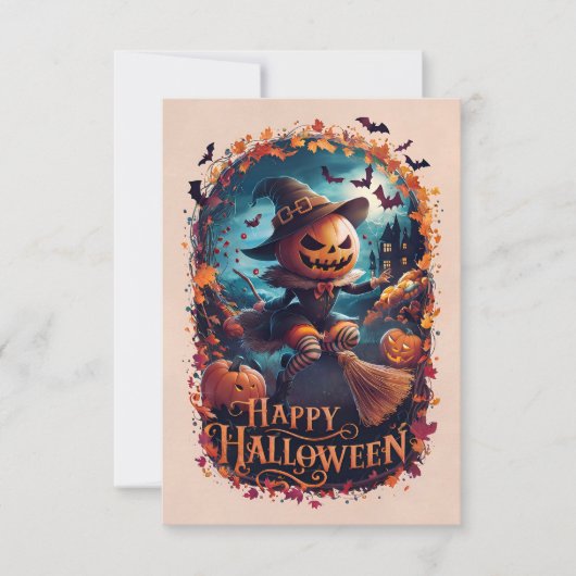 Carte de vœux classique Joy Halloween #3 (Devant)