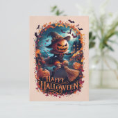 Carte de vœux classique Joy Halloween #3 (Debout devant)