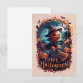 Carte de vœux classique Joy Halloween #3 (Devant / Derrière)