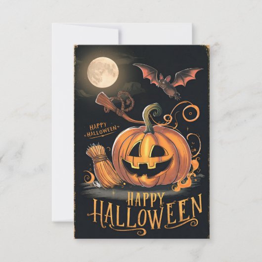 Carte de vœux classique Joyeux Halloween #2 (Devant)