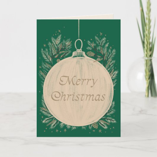 Carte de voeux classique "Joyeux Noël" (Devant)