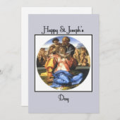 Carte de voeux classique Saint-Joseph's Day (Devant / Derrière)