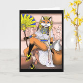 Carte de voeux Cleopatra (Fleur jaune)