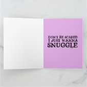 Carte de vœux CLOWN MÉCHANT EFFRAYANT qui pense à  (Intérieur)