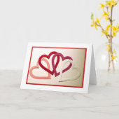 Carte de voeux Coeur (Fleur jaune)