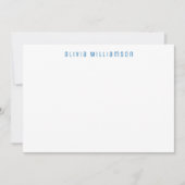 Carte de vœux Cœur Amour Bleu (Devant)