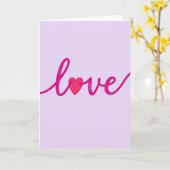 Carte de vœux cœur brillant simple (Fleur jaune)