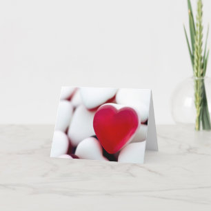 Carte de vœux cœur d'amour doux