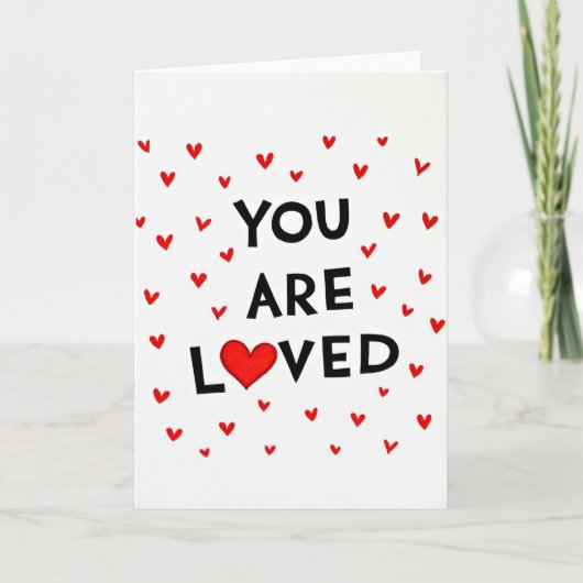 Carte de vœux Cœurs aimés (Devant)