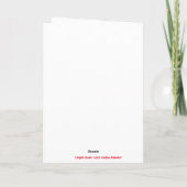 Carte de vœux Cœurs en confettis rouges pour la Sa (Dos)