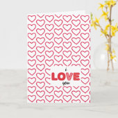 Carte de vœux Cœurs et Amour (Fleur jaune)