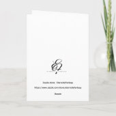 Carte de vœux - Cœurs qui s'embrassent "Notes d'am (Dos)