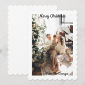 CARTE DE VOEUX COLLAGE DE NOËL (Devant / Derrière)