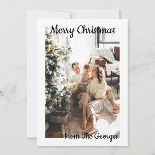 CARTE DE VOEUX COLLAGE DE NOËL (Devant)