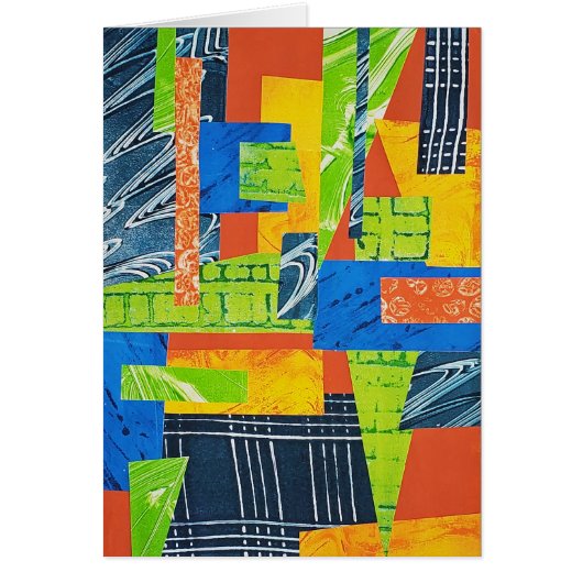 Carte de voeux Collage Lumineux 1 (Devant)