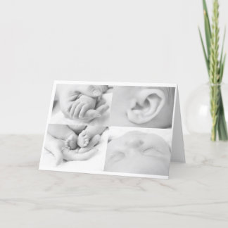 Carte de voeux Collage pour bébé