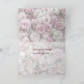 Carte de voeux - Collage Rose victorien (Intérieur)