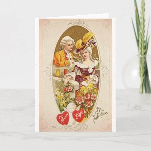 Carte de voeux coloniale de Saint-Valentin (Devant)