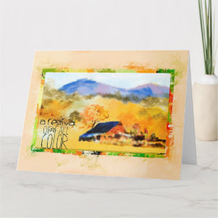 Carte de vœux Colorado à l'automne