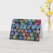 Carte de vœux colorée (Fleur jaune)