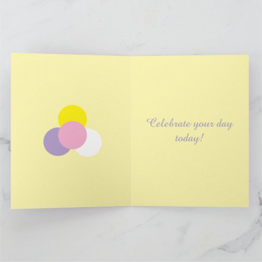 Carte de voeux colorée (Intérieur)