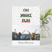 CARTE DE VOEUX COLORÉE OH QUEL PLAISIR (Debout devant)