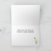 Carte de voeux Colorful Mushroom & Forest Friends (Intérieur)