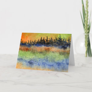 Carte de voeux "Coloured Lake Mist"