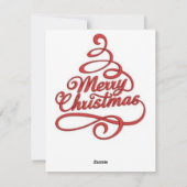 Carte de vœux comique de renne (Dos)