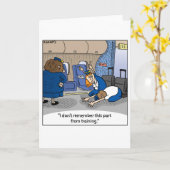 Carte de voeux comique Jetlagged--Formation (Fleur jaune)