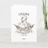 Carte de voeux commémorative d'Obama (Dos)