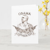 Carte de voeux commémorative d'Obama (Fleur jaune)
