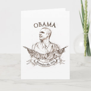 Carte de voeux commémorative d'Obama