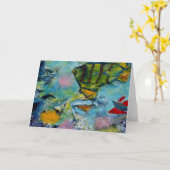 Carte de voeux comportant des illustrations (Fleur jaune)