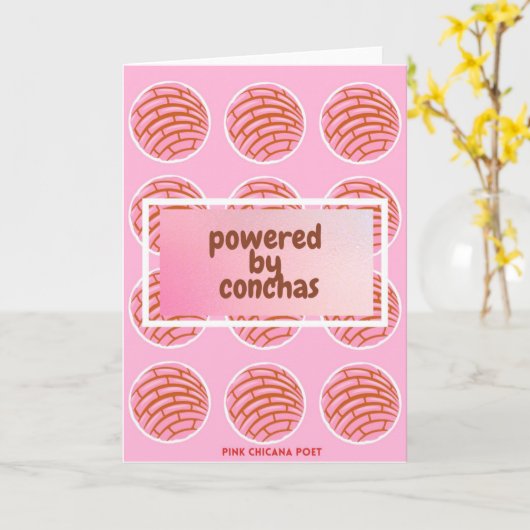 Carte de voeux Conchas (Fleur jaune)