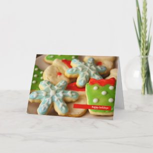 Carte de voeux Cookies de Noël