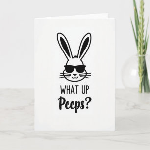 Carte de vœux Cool Rabbit Hello Friend