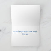 Carte de voeux cool Snowman (Intérieur)