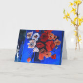 Carte de vœux Coquelicots #2 (Fleur jaune)