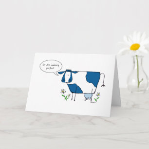 Carte de voeux Corinna Cow "Udderly Perfect"