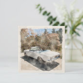 Carte de voeux corvair convertible 1964 (Debout devant)