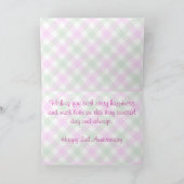 Carte de voeux - Cosmos à deux tons - 2e anniversa (Intérieur)