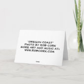 Carte de voeux : Côte de l'Orégon (Dos)